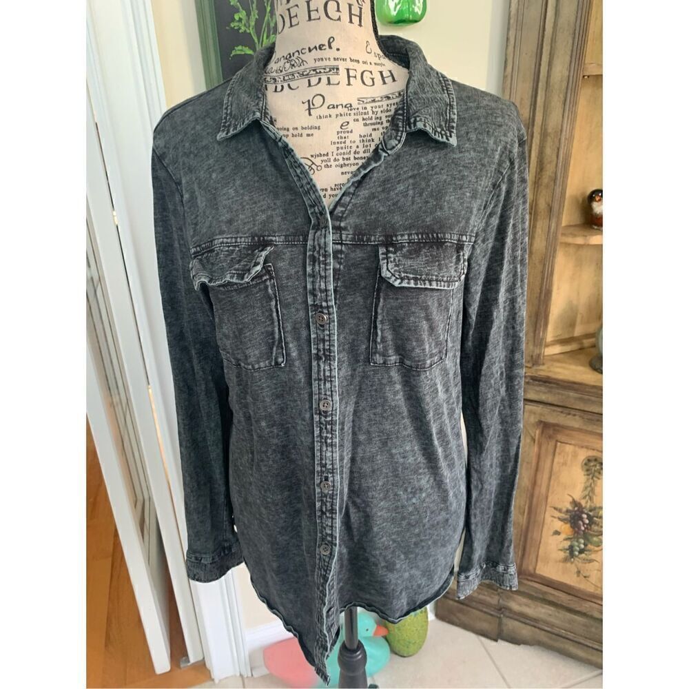 Rock & Republic Distressed Button Down - Picture 6 of 6